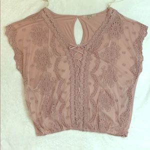 Gorgeous lace top with cami underneath.
